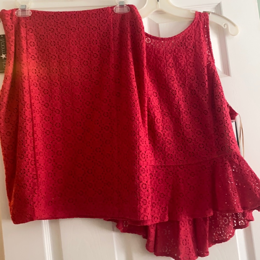 2 piece top and skirt set Fashion Star for Macy’s